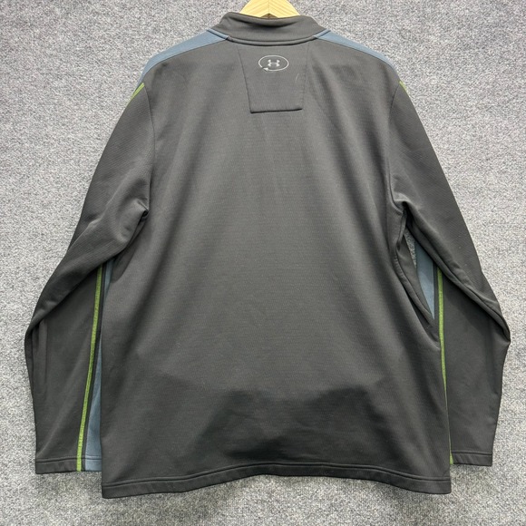 Under Armour Sweatshirt Men's Size 2XL Black 1/4 Zip AllSeasonGear Pullover - Picture 3 of 15